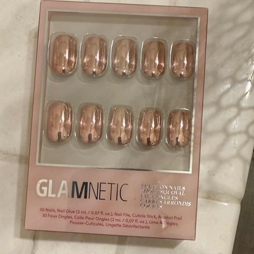 Glamnetic Rose Gold Press-On Nails